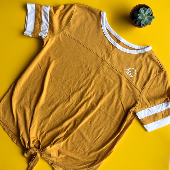 Old Navy Other - OLD NAVY -Mustard yellow/Sunshine tee-Sz  L(10-12)
